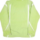 COLUMBIA Mens Green & White Outdoor Jacket XL Polyester Blend Zip Hooded