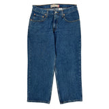 550 Age 14 Husky Levis Jeans - 32W 27L Blue Cotton