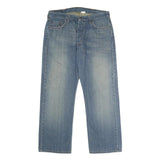 LEVI'S 501 Mens Jeans Blue Classic Straight Denim Medium W38 L30 Button Closure