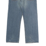 LEVI'S 501 Mens Jeans Blue Classic Straight Denim Medium W38 L30 Button Closure