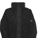 THE NORTH FACE Womens Black Fleece Jacket S Polyester Zip Outdoor Warm Layer