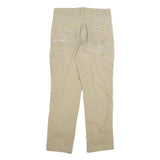 CARHARTT Mens Regular Fit Beige Cotton Blend Trousers W30 L30 Workwear Zip