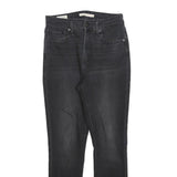 LEVI'S 721 Womens Jeans Black Slim Skinny Denim Medium W26 L25 Stylish Stretch