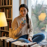 Seashell Pisces Fish iPhone 16 Pro Max Case - Lifestyle photo showing phone case in use