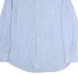CHAPS Mens Blue Light Blue Casual Shirt L Button Down Long Sleeve Cotton