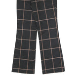 LEVI'S Womens Wool Blend Black & Brown Check Relaxed Straight Trousers W26 L28