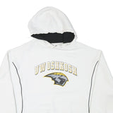 JANSPORT Mens White UW Oshkosh Pullover Hoodie XL College Logo Sweatshirt