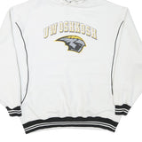 JANSPORT Mens White UW Oshkosh Pullover Hoodie XL College Logo Sweatshirt