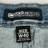Ecko Unltd Denim Shorts - 40W 12L Blue Cotton
