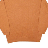 WIND Mens Orange Plain Pullover Jumper Crew Neck Basic Knit Size S