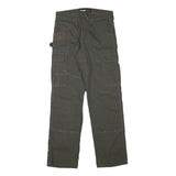 WRANGLER Mens Cotton Blend Grey Cargo Workwear Regular Fit Trousers W30 L33
