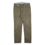 DIESEL Mens Cotton Blend Slim Tapered Trousers Olive Green W29 L28 Casual