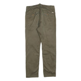 DIESEL Mens Cotton Blend Slim Tapered Trousers Olive Green W29 L28 Casual