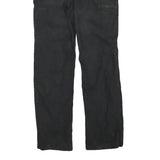 CARHARTT Mens Cotton Blend Black Regular Straight Trousers W30 L32 Workwear Zip