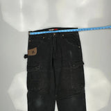 Wrangler Cargo Pants - 33W 33L Black Cotton