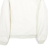 WRANGLER Mens White Cotton Zip Jacket XL Plain Casual Classic Outerwear