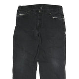 DICKIES Mens Regular Fit Blue Jeans Cotton Blend Button W38 L30 Workwear Denim