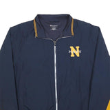 CHAMPION Mens Navy & Yellow Zip Jacket L Polyester Blend Navy Print Sportswear