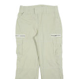 Mens Cotton Blend Relaxed Cargo Trousers Beige W34 L30 Casual Outdoor Utility