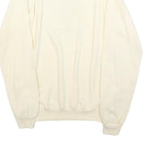 HANES Womens Cream Isomata Sweatshirt Crew Neck M Casual Cotton Pullover