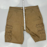 Wrangler Cargo Shorts - 35W 10L Brown Cotton