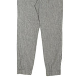 LEVI'S Womens Grey Cotton Blend Regular Fit Tapered Leg Trousers W30 L25 Casual