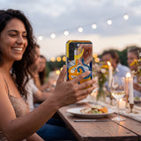 Seashell Gemini Twin Samsung Galaxy S25 Case - Lifestyle photo showing phone case in use