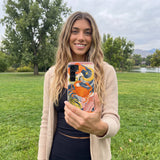 Seashell Cancer Crab Samsung Galaxy S25 Case - Lifestyle photo showing phone case in use