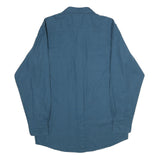 RED HEAD Mens Blue Cotton Shirt L Casual Workwear Button Pockets