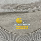 Carhartt T-Shirt - 2XL Beige Cotton