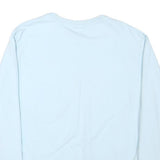 FILA Mens Blue Crew Neck L Cotton Blend Pullover Sweatshirt Logo Embroidered