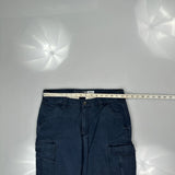 Carhartt Cargo Trousers - 34W 30L Blue Cotton