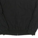 CALVIN KLEIN Mens Black Bomber Jacket L Polyester Woven Plain Zip Casual