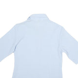 FASHION IMAGE Womens Blue Shirt XXS Polyester Blend Button Up Smart Casual