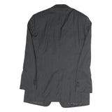 TOMMY HILFIGER Mens Grey Pinstripe Wool Classic Fit Blazer Jacket L