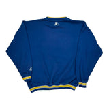 Blues Hockey Starter Graphic Sweatshirt - XL Yellow Polyester Blend