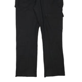 Mens Regular Fit Black Cotton Blend Trousers W28 L30 Cargo Style Pocketed