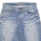 NOTON JEANS Mens Denim Blue Casual Shorts M W34 Cotton Blend Relaxed Fit