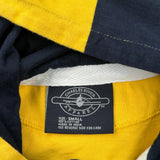 Marquette University Charles River Apparel Striped Rugby Shirt - Small Navy Cotton