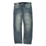 Buffalo Contrast Stitch Jeans - 34W 32L Light Wash Cotton