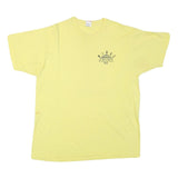 FRUIT OF THE LOOM Mens Yellow Wings Of Westwood NYC Graphic T-Shirt XL Short