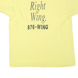 FRUIT OF THE LOOM Mens Yellow Wings Of Westwood NYC Graphic T-Shirt XL Short