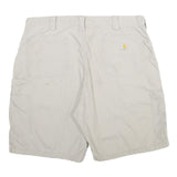 CARHARTT Mens Shorts Beige Casual Cotton XL W40 Workwear Utility Pockets