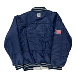 Dallas Cowboys Nfl Reversible Bomber Jacket - Large Navy Nylon