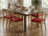 Anyseat Wine Red Plain No Print Chair Cover – Stretch Washable Removable Seat Cover for Dining & Kitchen