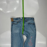 Levis Jeans - 32W UK 12 Pink Denim