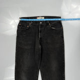 550 Levis Jeans - 34W 31L Black Cotton