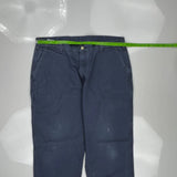 Carhartt Carpenter Trousers - 38W 30L Blue Cotton