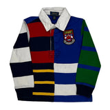 Age 3 Ral 1967 Crest Polo By Ralph Lauren Striped Rugby Shirt - 2XS Multicoloured Cotton