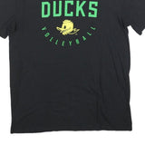 NIKE Mens Black Ducks Volleyball Graphic T-Shirt M Short Sleeve Crew Neck
